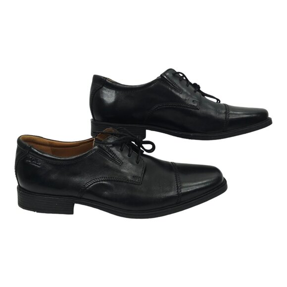 Clarks Tilden Cap Oxford Leather Shoes Mens Size US 9.5 M UK 8.5 EU 42.5 Lace Up main image 9